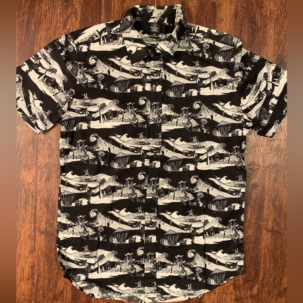Disney Nightmare Before Christmas Button Down Shirt Small